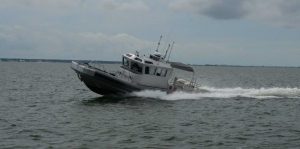Silver Ships Ambar Series AM 1100 patrol boat with full pilothouse
