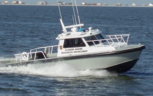 Silver Ships Endeavor Series law enforcement boat on the water
