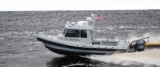 Law enforcement Freedom Series aluminum boat